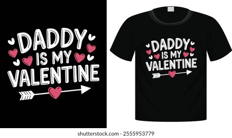 Valentine's T-Shirt Design For Print Ready