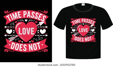 Valentine's T-Shirt Design For Print Ready