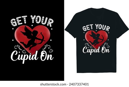 Valentine's t-shirt design.cupid valentine's t-shirt.