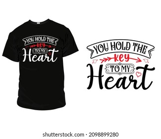 Valentine's T-Shirt Vector. Valentine's Day T-Shirt Design template, T-shirt design for valentine's day,