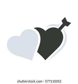 valentines twins heart arrow