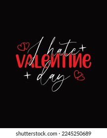 
Valentines Typography day T shirt Design.