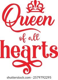 valentine's Typography Design. Printing For Tshirt, Sweatshirt, Mug, Banner, Poster etc.