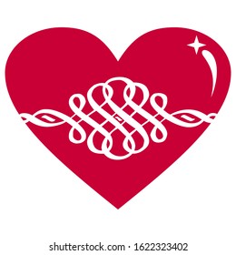 Valentines typography, with love icon set in line art style,  Vector illustration
