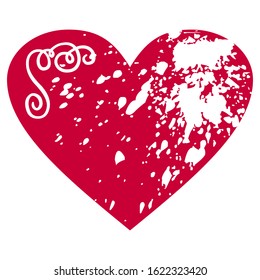 Valentines typography, with love icon set in line art style,  Vector illustration
