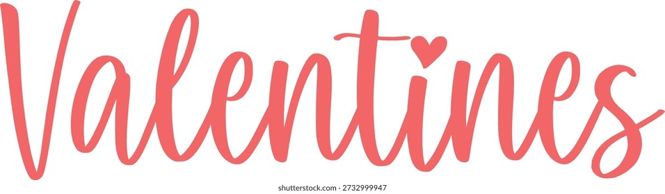 Texto de tipografía de San Valentín sobre fondo aislado transparente blanco liso para tarjeta, camisa, sudadera con capucha, sudadera, ropa, etiqueta, taza, icono, cartel o insignia