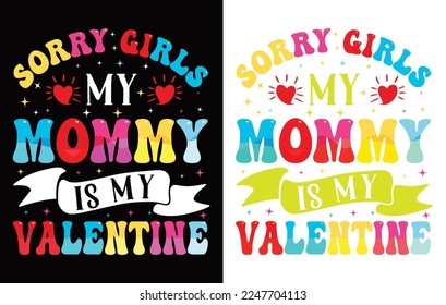 Valentines Typografie T-Shirt Design Vektor.
