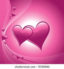 Valentines Vector Background.