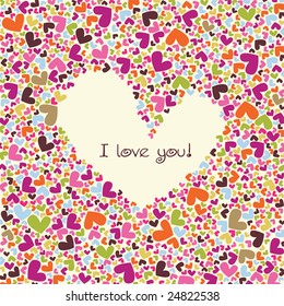 valentine's vector card