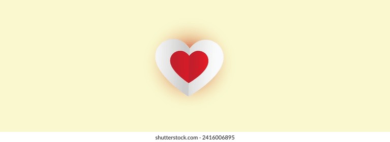 Valentine's vector heart design for cover, banner, promotion, social media , web, ad  