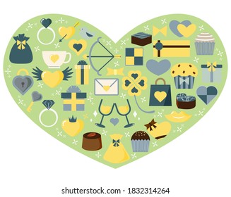Valentine's vector illustration . heart.