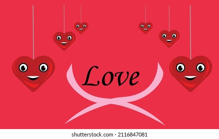 valentines vector image love and heart 