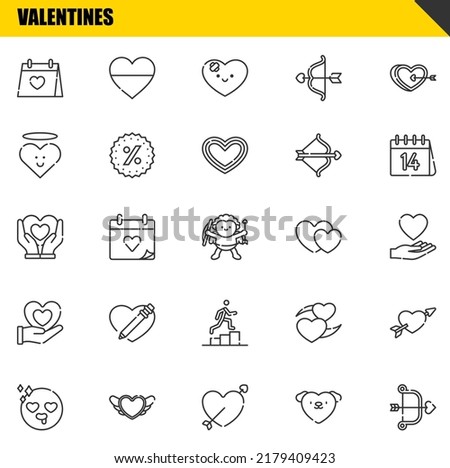 valentines vector line icons set. wedding day, in love and heart Icons. Thin line design. Modern outline graphic elements, simple stroke symbols stock illustration