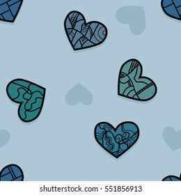 Valentine's vector seamless background