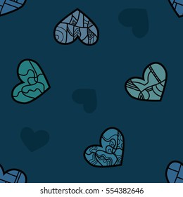 Valentine's vector seamless background