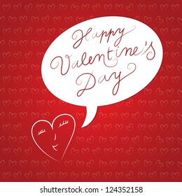 Valentine's wallpaper with small heart