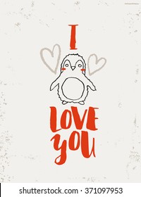 Valentines`s day card.