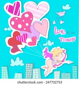 Valentines's day in town