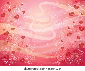 Valentin's day Background with Hearts
