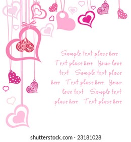 Tarjeta de día de Valentin.