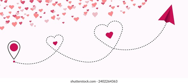 Valentin's Day. Heart form. Design element for wallpapers, wedding invitations, greeting cards, valentine cards. Text. Vector illustration. EPS 10