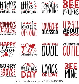 Valentins retro svg design bundle and eps file