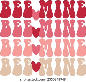 Valentins retro svg design and eps file