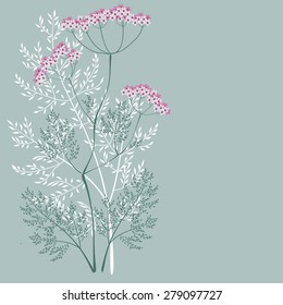 Valerian, a flowering meadow plants on a green background - Shutterstock ID 279097727