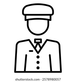 Valet icon Black and white logo