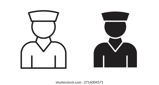 Concepto de icono de valet para infografía, Sitio web o App.