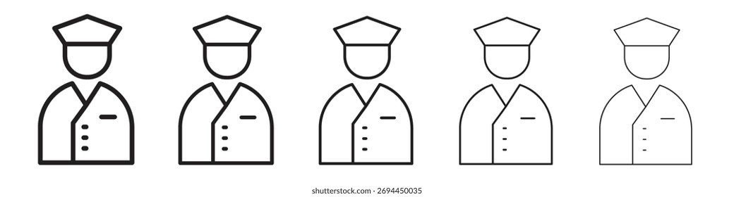 Diseño de icono de valet, logotipo, App, interfaz de usuario. Ilustración vectorial, EPS