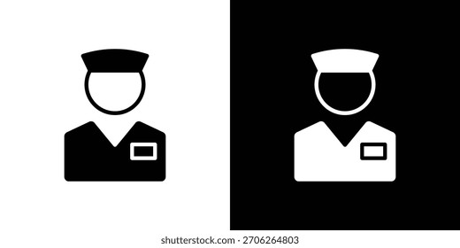 Icono de valet ilustración doodle. Conjunto de Vector de ilustración plana