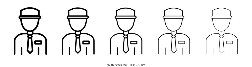valet icon Symbol mark in Outline style