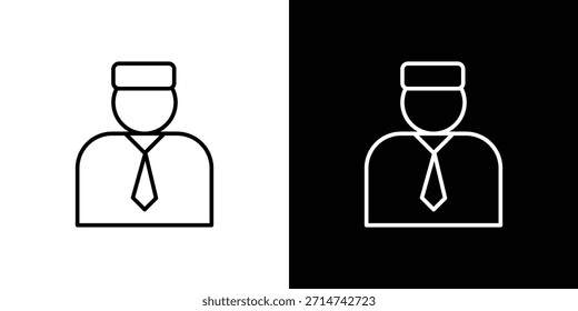 Icono de Valet. Iconos de web lineal delgado