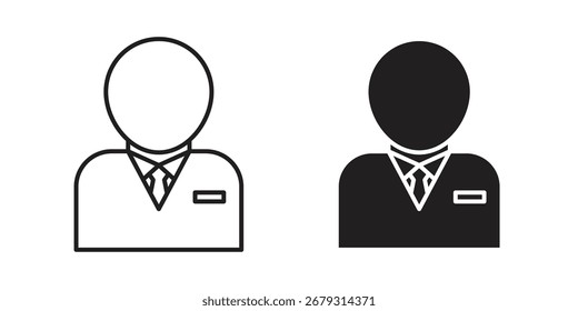 Diseño de Vector de icono de valet, perfecto para diseños de ui de Sitio web