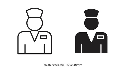 Elemento de diseño aislado de Vector de icono de valet. EPS10