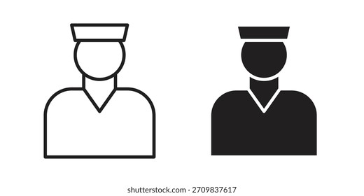 Icono de valet Vector de diseños modernos planos y de carrera