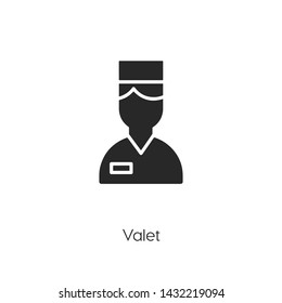 valet icon vector symbol sign
