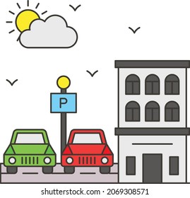 Valet Parking Concept, Stack Parking Vector Icon Design, Hotel And Motel Services Symbol, Vacations Rental Sign, Restaurant Supplies Stock Illustration