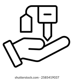 Valet Parking icon line vector illustration