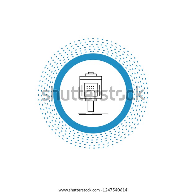 valet, parking, service, hotel, valley Line\
Icon. Vector isolated\
illustration