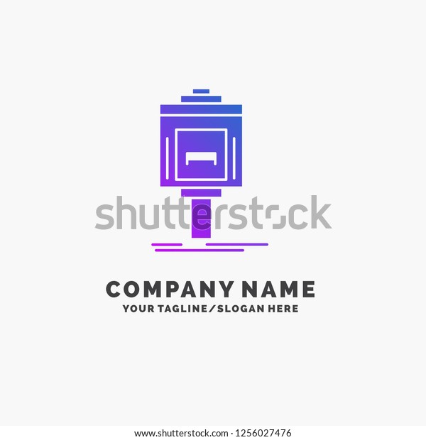 valet, parking, service, hotel, valley\
Purple Business Logo Template. Place for\
Tagline.