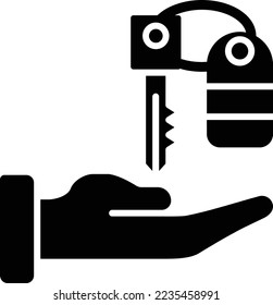 Icono vectorial de estacionamiento de valet. Se puede usar para imprimir, móviles y aplicaciones web.