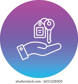 Valet Parking vector icon. Can be used for printing, mobile and web applications.
