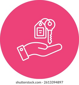 Valet Parking vector icon. Can be used for printing, mobile and web applications.