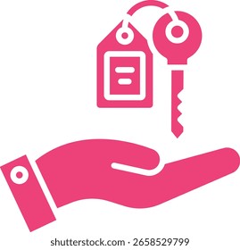 Icono de Vector de estacionamiento con valet. Se puede utilizar para aplicaciones de impresión, móviles y de Web.