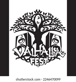VALHALLA FEST T SHIRT DESIGN