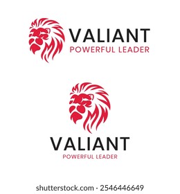 Modelo Valiant Lion Logo Design 