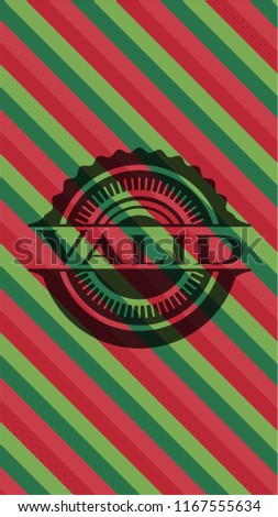 Valid christmas emblem background.