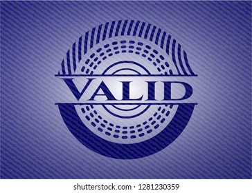 Valid denim background